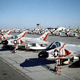 U.S. Navy Douglas F4D-1 Skyrays of Fighter Squadron VF-74 Be-Devilers on the tarmac at Marine Corps Air Station Yuma, Arizona in 1959 (US Navy)